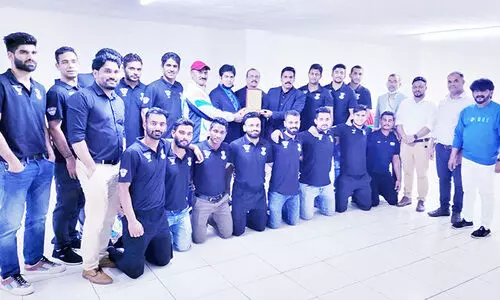 ഇന്ത്യൻ ദേശീയ ഹാൻഡ്​ബാൾ ടീമിനെ അറേബ്യൻ സോഷ്യൽ ഫോറം ആദരിച്ചു