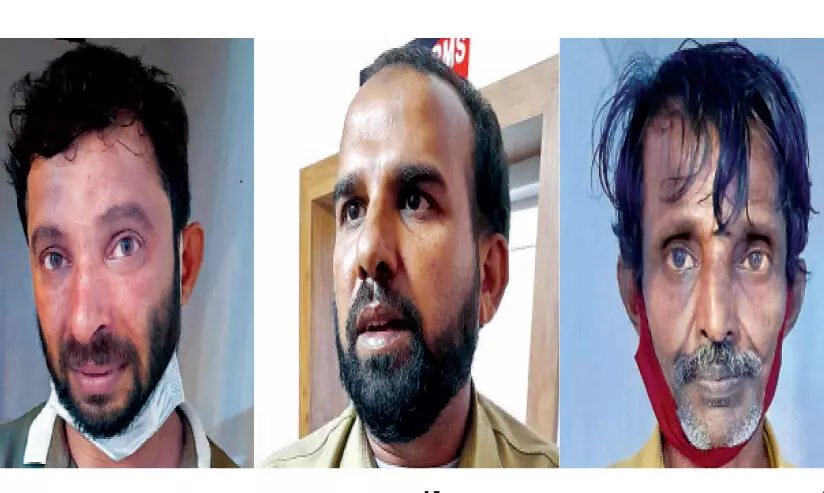കാസർകോട്ട് 46 കിലോ കഞ്ചാവ് പിടികൂടി; മൂന്നുപേർ അറസ്റ്റിൽ കാസർകോട്ട് 46 കിലോ കഞ്ചാവ് പിടികൂടി; മൂന്നുപേർ അറസ്റ്റിൽ