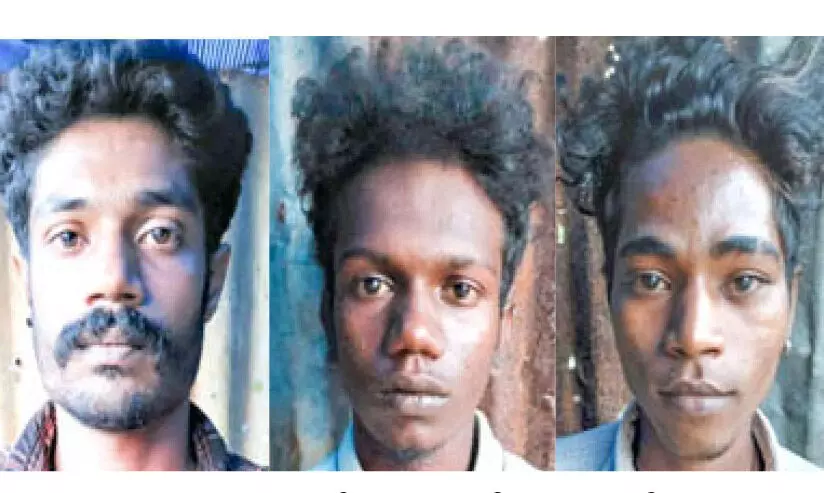 ക​ഞ്ചാ​വും നാ​ട​ന്‍ ബോം​ബു​ക​ളു​മാ​യി ഗു​ണ്ടാ​സം​ഘം പി​ടി​യി​ല്‍