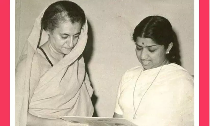 Indira Gandhi-Lata Mangeshkar