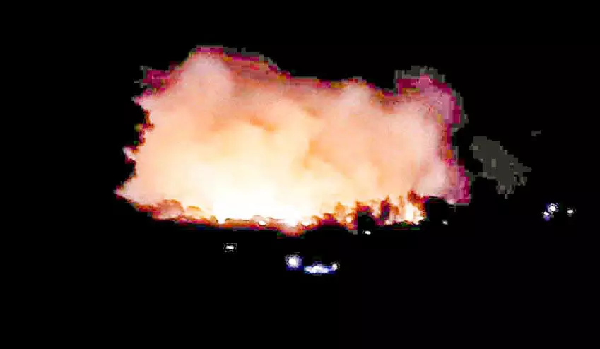 Fire on Kottuppara hill