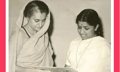 Indira Gandhi-Lata Mangeshkar