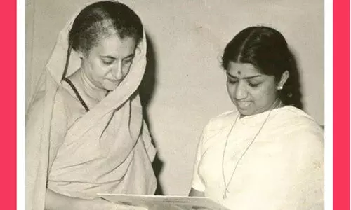 Indira Gandhi-Lata Mangeshkar