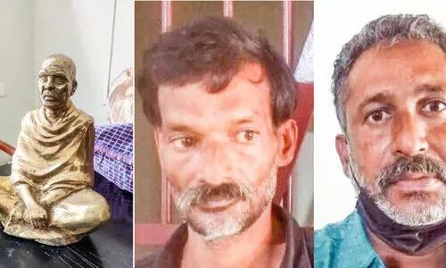 Two arrested with idol in temple