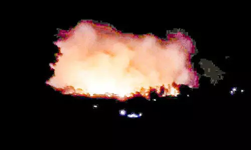 Fire on Kottuppara hill