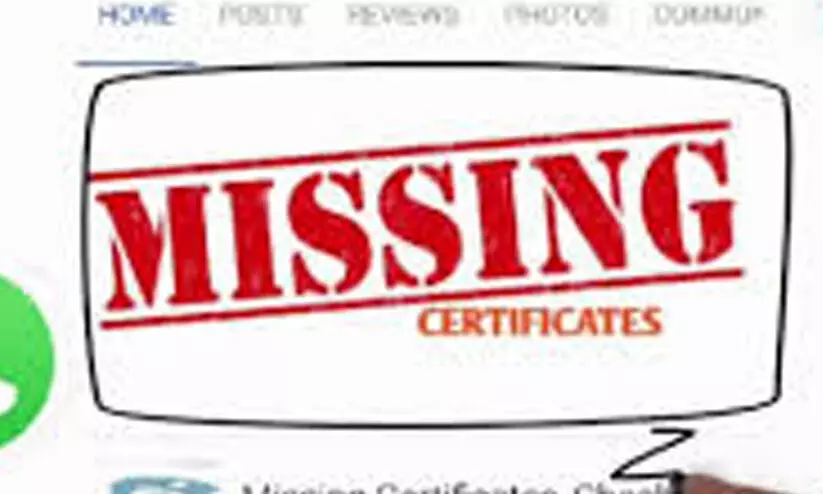missing certificates missing certificates