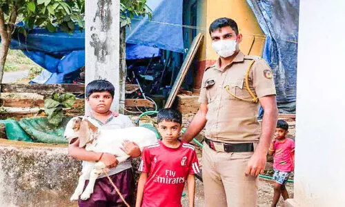 The goat jumped into the well At the station the children were crying