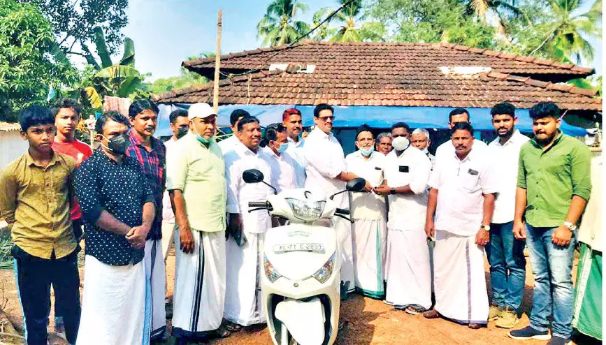 Two-wheeler of Relief Cell Committee for Vishnu Two-wheeler of Relief Cell Committee for Vishnu