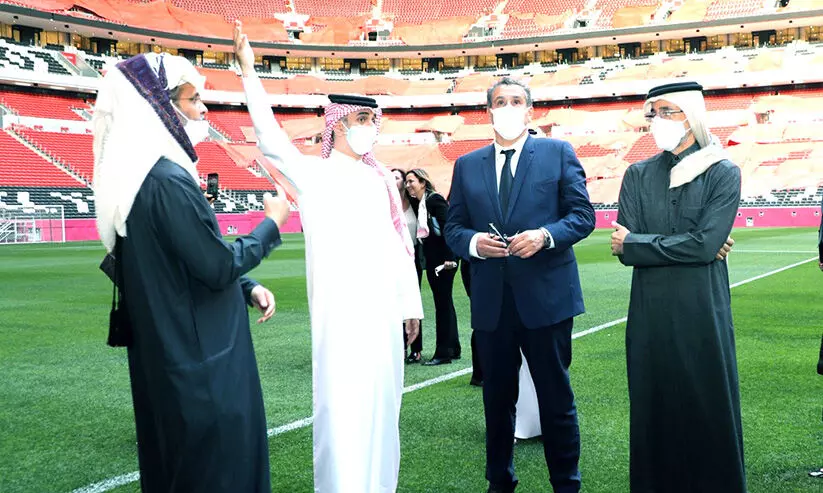 മൊറോക്കോ പ്രധാനമന്ത്രി ഖത്തറിൽ മൊറോക്കോ പ്രധാനമന്ത്രി ഖത്തറിൽ