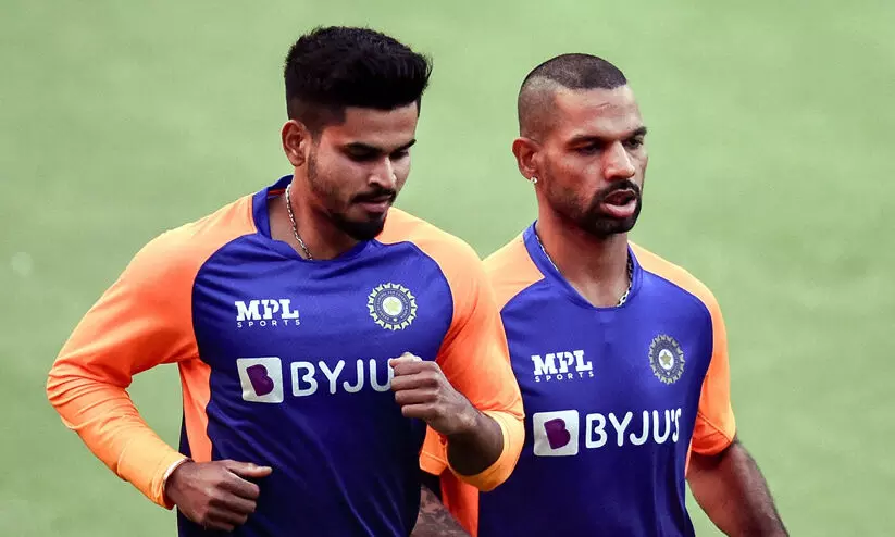 shreyas iyer and shikhar dhawan
