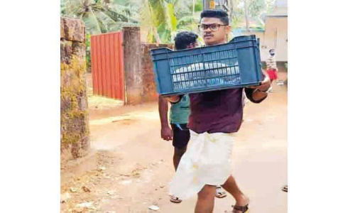 വിവാഹദിനത്തിലും അർജുൻ സേവന വഴിയിലാണ്