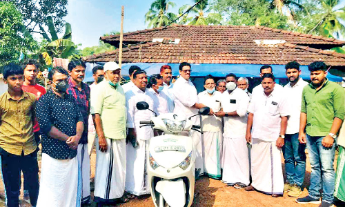 Two-wheeler of Relief Cell Committee for Vishnu