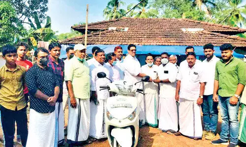 Two-wheeler of Relief Cell Committee for Vishnu Two-wheeler of Relief Cell Committee for Vishnu