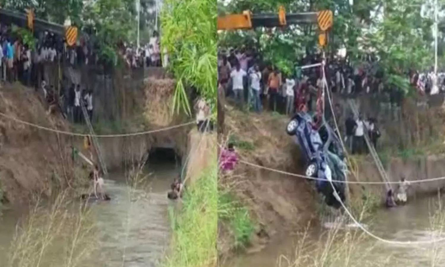 അടൂരിൽ വിവാഹവസ്ത്രമെടുക്കാൻ പോയവരുടെ കാർ കനാലിലേക്ക് മറിഞ്ഞ് മൂന്ന് പേർ മരിച്ചു