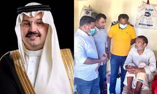 ദുരവസ്ഥയിലായ ഇന്ത്യാക്കാരന് കരുണയുടെ കരം നീട്ടി സൗദിയിലെ ഗവർണർ ദുരവസ്ഥയിലായ ഇന്ത്യാക്കാരന് കരുണയുടെ കരം നീട്ടി സൗദിയിലെ ഗവർണർ