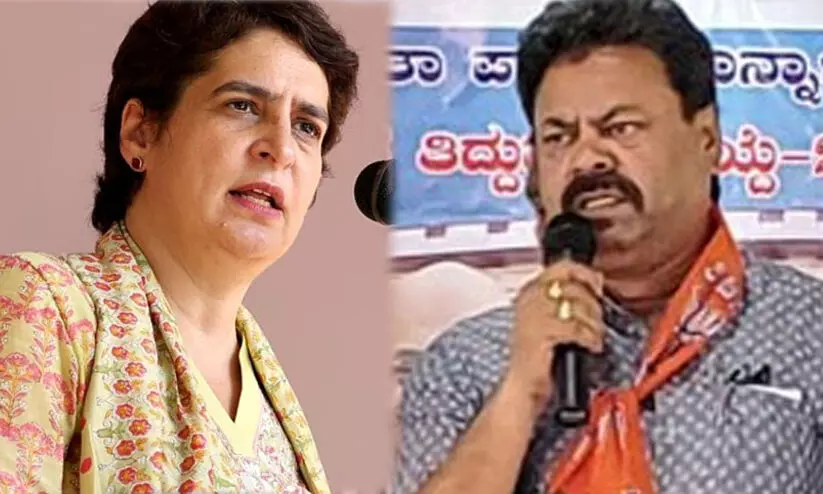 സ്ത്രീകളുടെ ചില വസ്ത്രങ്ങൾ ആവേശമുണ്ടാക്കുന്നു; പ്രിയങ്കക്ക് ഇൗ രാജ്യത്തിെൻറ സംസ്കാരവും പാരമ്പര്യവും മനസിലാകാൻ സാധ്യതയില്ലെന്ന് ബി.ജെ.പി എം.എൽ.എ സ്ത്രീകളുടെ ചില വസ്ത്രങ്ങൾ ആവേശമുണ്ടാക്കുന്നു; പ്രിയങ്കക്ക് ഇൗ രാജ്യത്തിെൻറ സംസ്കാരവും പാരമ്പര്യവും മനസിലാകാൻ സാധ്യതയില്ലെന്ന് ബി.ജെ.പി എം.എൽ.എ