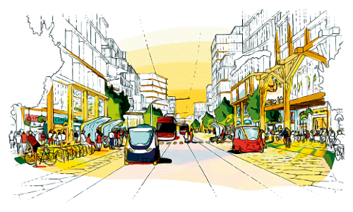 നഗരം: ഗ്രാഫിക് ചിത്രീകരണം