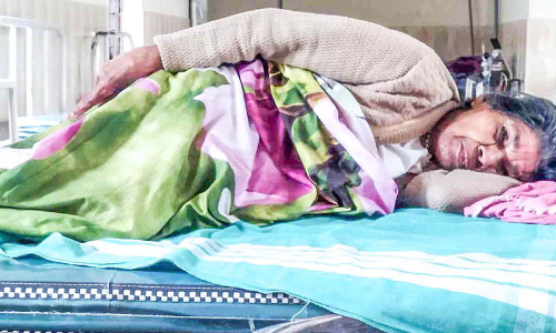 Complaint that the elderly woman was evicted from the house by her daughter and relatives