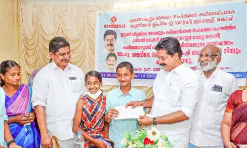 16 cows with study Milmas gift to a child farmer