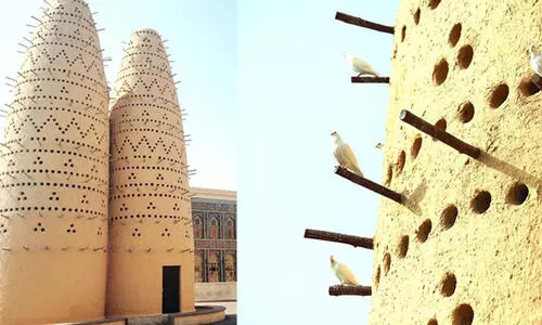 കതാറ പീജിയൺ ടവർ മറയുന്നു