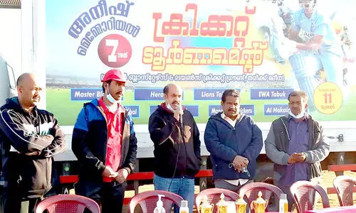 മാ​സ് ത​ബൂ​ക്ക് ക്രി​ക്ക​റ്റ് മാ​മാ​ങ്ക​ത്തി​ന് ആ​വേ​ശ​ തു​ട​ക്കം