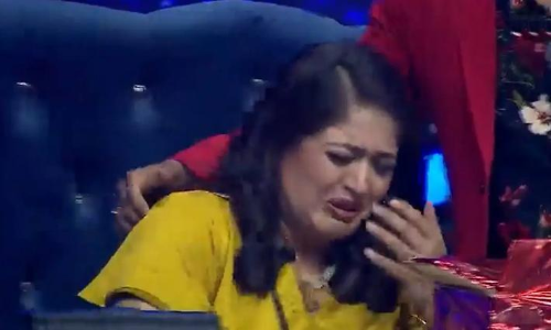 Meghna Raj bursts into tears at the sound; ‘I wish it were true’