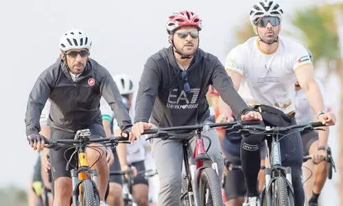 ജു​മൈറയിലെ പുതിയ പാതയിൽ ഇമിഗ്രേഷൻ വകുപ്പിന്‍റെ സൈക്ലിങ്