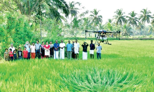 Drone manure Spraying of pesticides is widespread