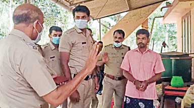 Murder case Police take evidence Murder case Police take evidence