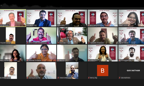 സ​​ൺ​​റൈ​​സ് ടോ​​സ്റ്റ്മാ​​സ്റ്റേ​​ഴ്സ് 150ാം സെ​​ഷ​​ൻ ആ​​ഘോ​​ഷി​​ച്ചു