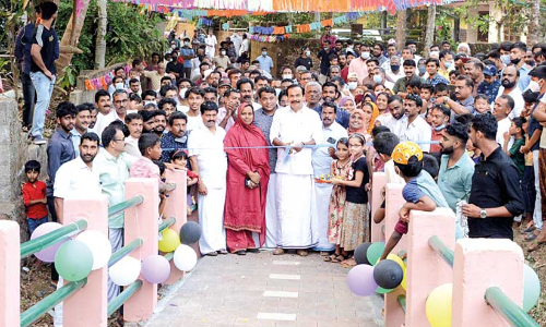 നവീകരിച്ച പട്ടർകടവ് ഒറുംകടവ് -എൻ.കെ പടി തൂക്കുപാലം തുറന്നു