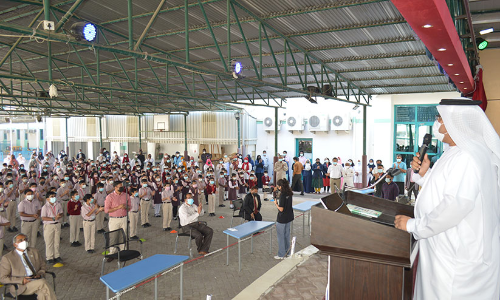 92 ശതമാനം വിദ്യാര്‍ഥികളും വാക്‌സിനെടുത്തു; അബൂദബി മോഡല്‍ സ്‌കൂളിന് ബ്ലൂ സ്റ്റാറ്റസ്