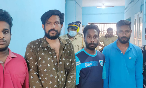 Five goons arrested with drugs worth Rs 30 lakh