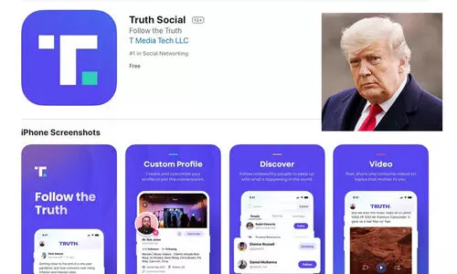 ട്വിറ്ററും മെറ്റയും വിലക്കി; ഒടുവിൽ സ്വന്തം സ​മൂ​ഹ​മാ​ധ്യ​മവുമായി ട്രംപെത്തി, പേര് ട്രൂത്ത് സോഷ്യൽ