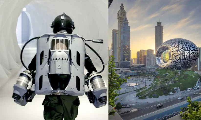 ആകാശത്തുനിന്ന്​ പറന്നിറങ്ങി; മ്യൂസിയത്തിലേക്ക്​ ക്ഷണക്കത്തുമായി അയൺ മാൻ