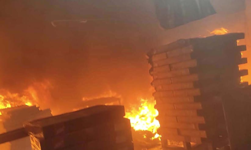 thumboli coir factory fire