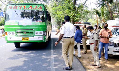 33 സ്വകാര്യ ബസുകൾക്കെതിരെ നടപടി