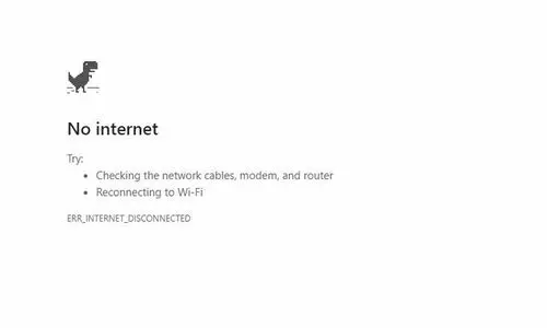No Internet Connection