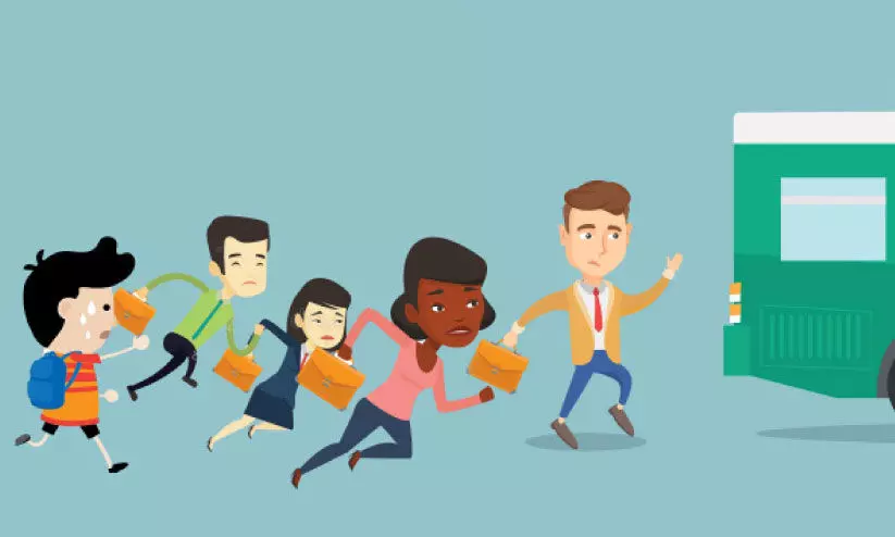 Action against the bus that did not pick up the students Action against the bus that did not pick up the students