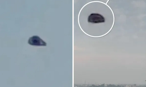 പറക്കുംതളികയോ? പാക് നഗരത്തിന് മുകളിൽ ആകാശത്ത് വട്ടമിട്ട് അജ്ഞാത വസ്തു