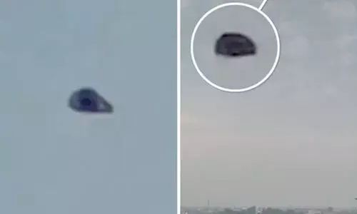 പറക്കുംതളികയോ? പാക് നഗരത്തിന് മുകളിൽ ആകാശത്ത് വട്ടമിട്ട് അജ്ഞാത വസ്തു