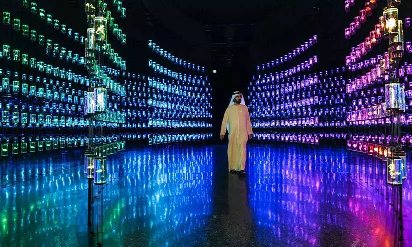 ഫ്യൂച്ചർ മ്യൂസിയത്തിൽ ശൈഖ്​ മുഹമ്മ​ദിന്‍റെ സന്ദർശനം