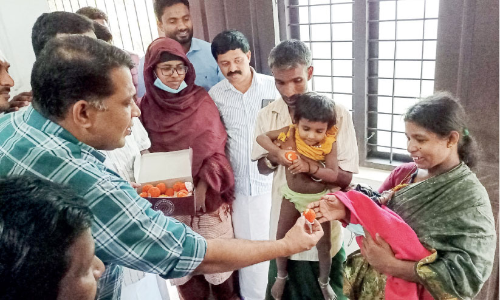 Kuttan and his family live in the Malappuram municipality flat complex
