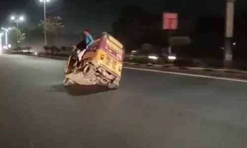Auto Drag race in Hyderabad