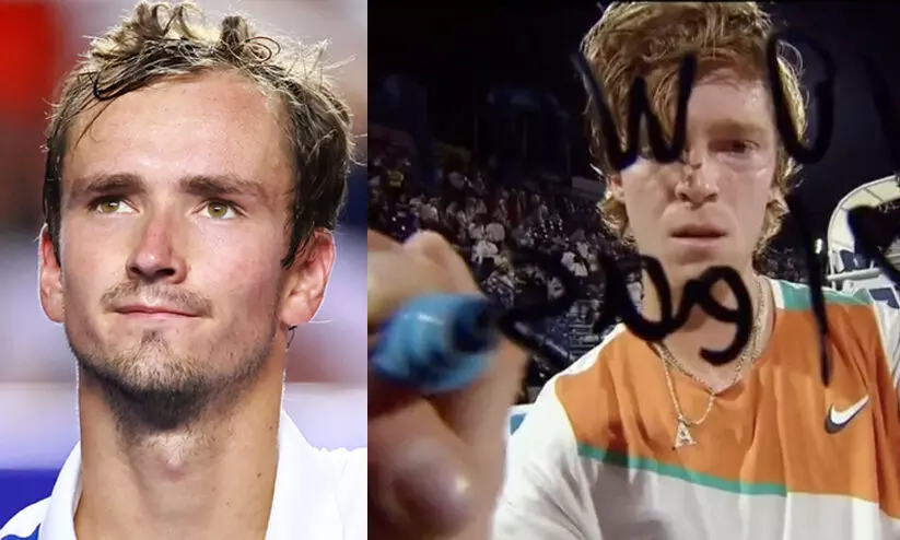 Daniil Medvedev and Andrey Rublev