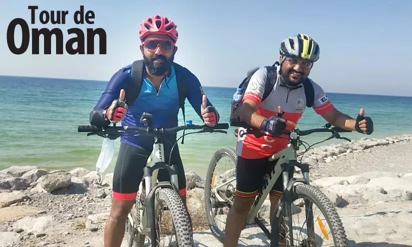 സൈ​ക്കി​ളി​ൽ ഒ​മാ​ൻ സ​ന്ദ​ർ​ശനം