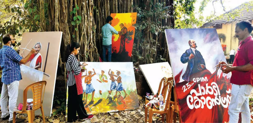 History of Communist Struggle in canvas