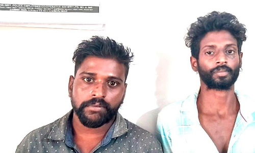 വയോധികയുടെ മാല മോഷ്ടിച്ച കേസിൽ രണ്ടുപേർ അറസ്റ്റിൽ