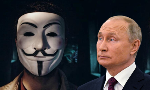 റഷ്യൻ വാർത്താ ചാനലുകളിൽ യുക്രേനിയൻ പാട്ട്​; പുടിനെതിരെ സൈബർ യുദ്ധവുമായി​ ഹാക്കർമാരുടെ കൂട്ടായ്മ