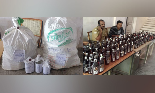 വൻ വിദേശമദ്യ വേട്ട; സ്ത്രീ അറസ്റ്റിൽ